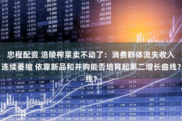 忠程配资 涪陵榨菜卖不动了：消费群体流失收入连续萎缩 依靠新品和并购能否培育起第二增长曲线？